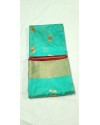 Handloom Kora silk Saree-MInt Green